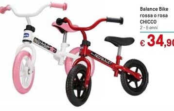 Offerta per Chicco Balance Bike Rossa O Rosa a 34,9€ in Iper La grande i