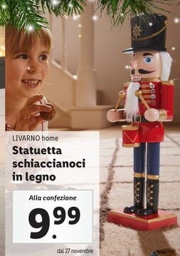 Offerta per Livarno Home Statuetta Schiaccianoci In Legno a 9,99€ in Lidl