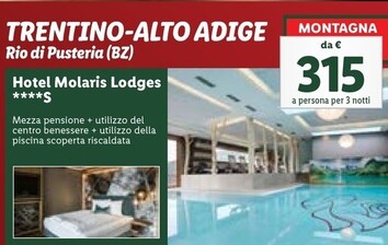 Offerta per Hotel Molaris Lodges a 315€ in Lidl