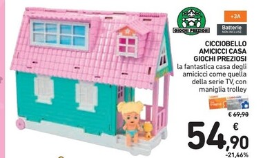 Offerta per Giochi preziosi Cicciobello Amicicci Casa a 54,9€ in Spazio Conad