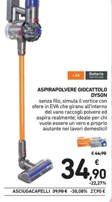 Offerta per Dyson Aspirapolvere Giocattolo a 34,9€ in Spazio Conad