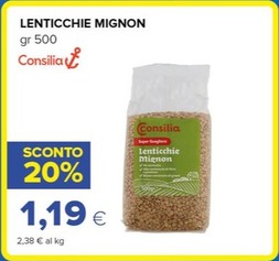 Offerta per Consilia - Lenticchie Mignon a 1,19€ in Oasi