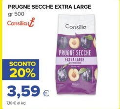 Offerta per Consilia - Prugne Secche Extra Large a 3,59€ in Oasi
