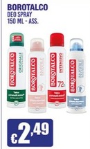Offerta per Borotalco - Deo Spray a 2,49€ in Gruppo Garanzia