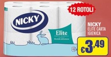 Offerta per Nicky - Elite Carta Igienica a 3,49€ in Gruppo Garanzia