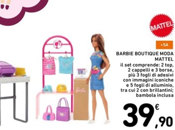 Offerta per Mattel - Barbie Boutique Moda a 39,9€ in Conad Superstore