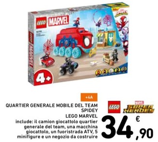 Offerta per Lego Marvel - Quartier Generale Mobile Del Team Spidey a 34,9€ in Conad Superstore