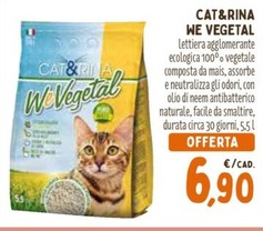 Offerta per Cat & Rina - We Vegetal a 6,9€ in Pet Store Conad