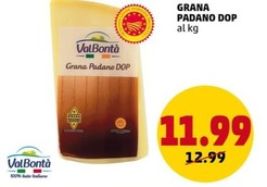 Offerta per Valbontà - Grana Padano DOP a 11,99€ in PENNY