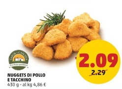 Offerta per Sapor Di Cascina - Nuggets Di Pollo E Tacchino a 2,09€ in PENNY
