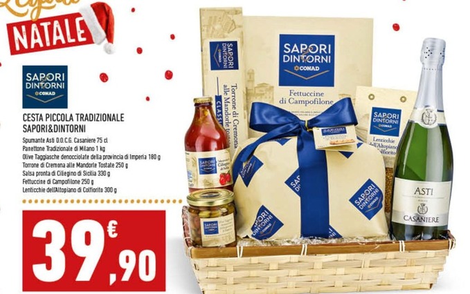 Offerta per Sapori&Dintorni - Cesta Piccola Tradizionale  a 39,9€ in Conad