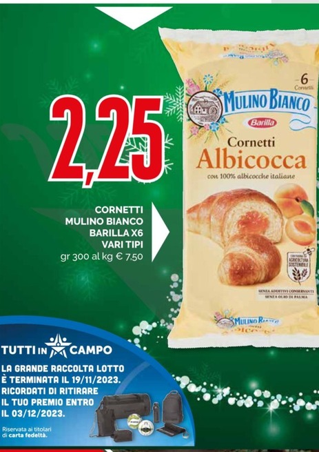 Offerta per Cornetti Mulino Bianco Barilla X6 a 2,25€ in Maxisconto Supermercati