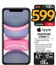 Offerta per Apple - iPhone 11 128GB Nero a 599€ in Sinergy