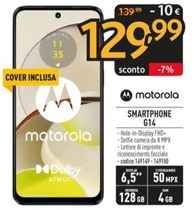 Offerta per Motorola - moto g14 16,5 cm (6.5") Doppia SIM Android 13 4G USB tipo-C 4 GB 128 GB 5000 mAh Blu a 129,99€ in Sinergy