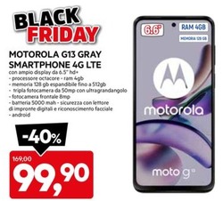 Offerta per Motorola - Moto G13 16,5 Cm (6.5") Doppia Sim Android 13 4g Usb Tipo-c 4 Gb 128 Gb 5000 Mah Lavanda a 99,99€ in Dpiu
