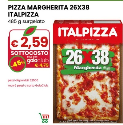 Offerta per Italpizza - Pizza Margherita a 2,59€ in Gala