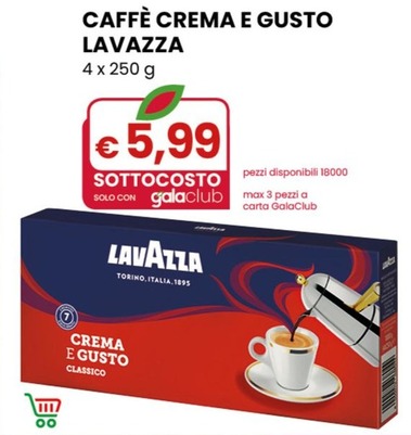 Offerta per Lavazza - Caffe Crema E Gusto a 5,99€ in Gala