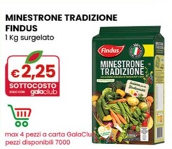 Offerta per Minestrone Tradizione Findus a 2,25€ in Gala