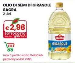 Offerta per Sagra Olio Di Semi Di Girasole a 2,98€ in Gala