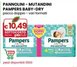 Offerta per Pannolini - Mutandini Pampers Baby-dry a 10,49€ in Gala