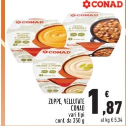 Offerta per Conad - Zuppe, Vellutate a 1,87€ in Conad City
