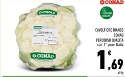 Offerta per Conad - Cavolfiore Bianco Percorso Qualità a 1,69€ in Conad