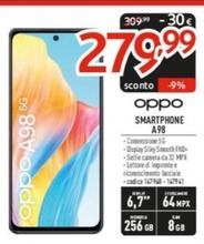Offerta per Oppo - Smartphone A98 a 279,99€ in Elettrosintesi
