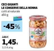 Offerta per Le Conserve Della Nonna - Ceci Giganti a 1,45€ in Coop