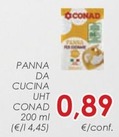 Offerta per Conad - Panna Da Cucina UHT a 0,89€ in Conad