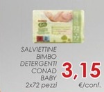 Offerta per Conad - Salviettine Bimbo Detergenti Baby a 3,15€ in Conad
