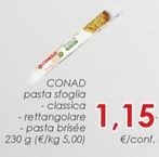 Offerta per Conad - Pasta Sfoglia a 1,15€ in Conad Superstore