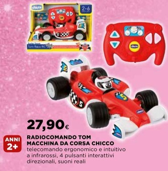 Offerta per Chicco - Radiocomando Tom Macchina Da Corsa a 27,9€ in Ipercoop