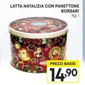 Offerta per Borsari - Latta Natalizia Con Panettone a 14,9€ in Pam