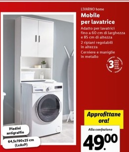 Offerta per Livarno Home - Mobile Per Lavatrice a 49€ in Lidl