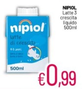 Offerta per Nipiol Latte a 0,99€ in Franzy's 