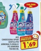 Offerta per Ace Candeggina Spray Prezzo a 1,69€ in Maury's