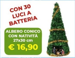 Offerta per Albero Conico Con Natività a 16,9€ in Brillo