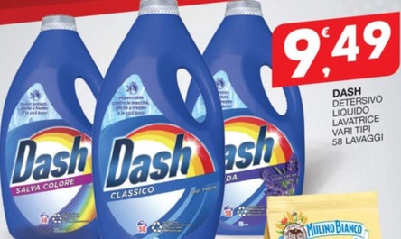 Offerta per Dash Detersivo Liquido Lavatrice a 9,49€ in Sisa