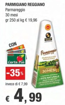Offerta per Parmareggio - Parmigiano Reggiano a 4,99€ in Crai