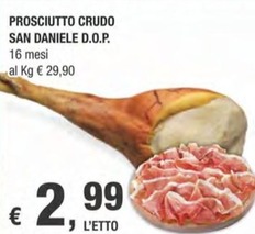 Offerta per Prosciutto San Daniele a 2,99€ in Crai