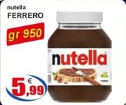 Offerta per Nutella a 5,99€ in Iperstore Barletta