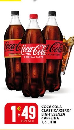 Offerta per Coca cola zero a 1,49€ in Sisa