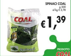 Offerta per Coal - Spinaci a 1,39€ in Coal