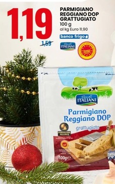 Offerta per Pascoli Italiani Parmigiano Reggiano DOP Grattugiato a 1,19€ in Eurospin