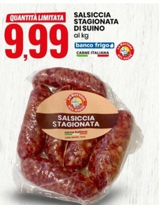 Offerta per La Bottega Del Gusto Salsiccia Stagionata Di Suino a 9,99€ in Eurospin
