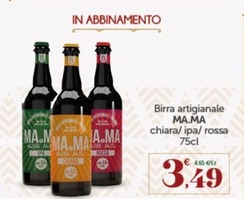 Offerta per Birra a 3,49€ in Interspar