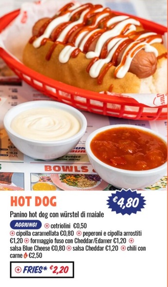 Offerta per Hot Dog a 4,8€ in America Graffiti