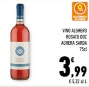Offerta per Aghera Sarda - Vino Alghero Rosato a 3,99€ in Conad City