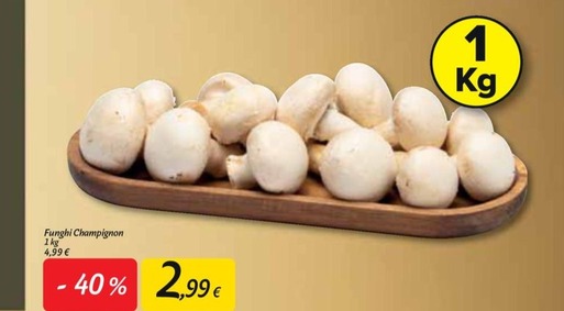 Offerta per Funghi Champignon a 2,99€ in Carrefour Market