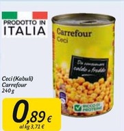 Offerta per Carrefour - Ceci Kabuli a 0,89€ in Carrefour Market